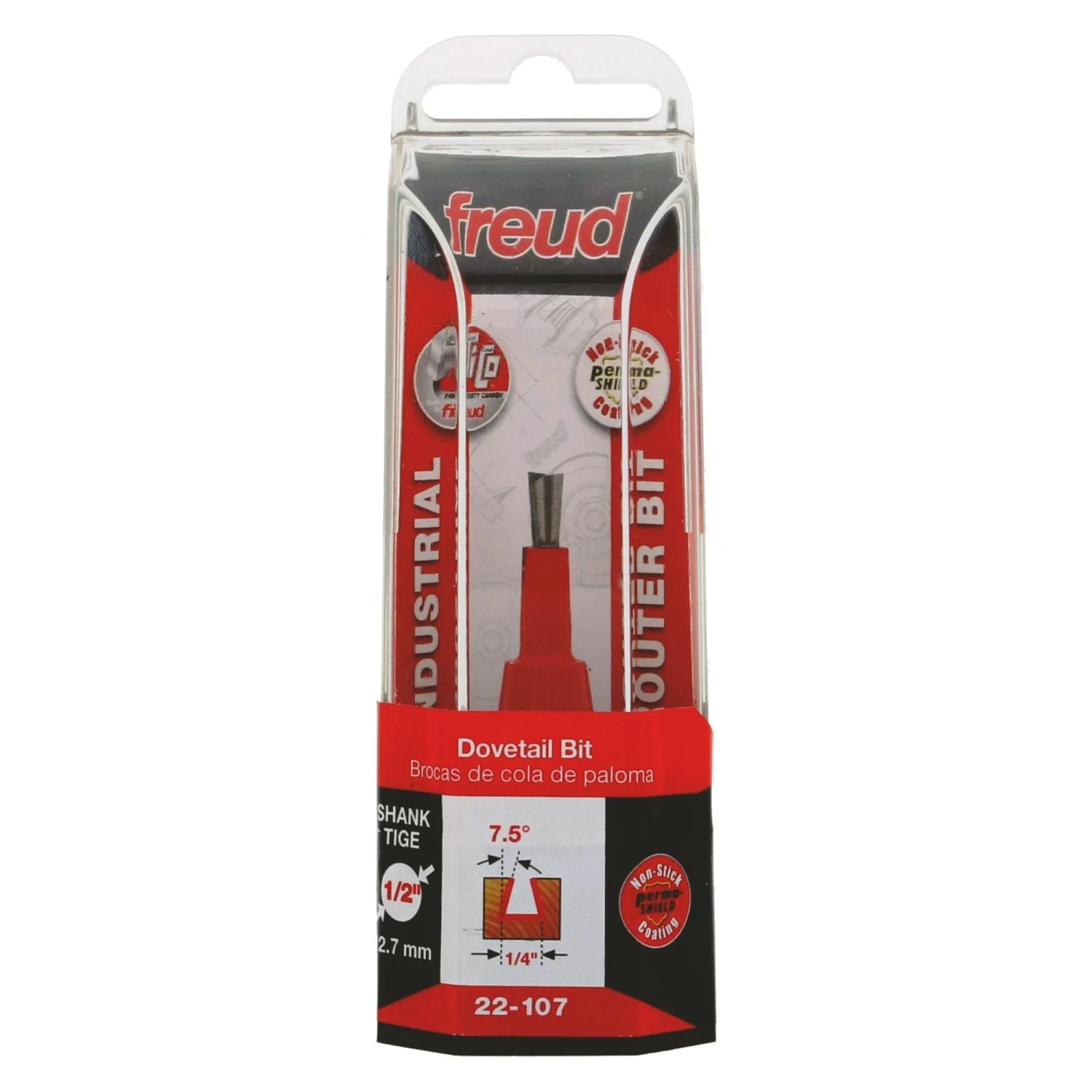 Freud 22-107 1/4-Inch Dovetail Router Bit