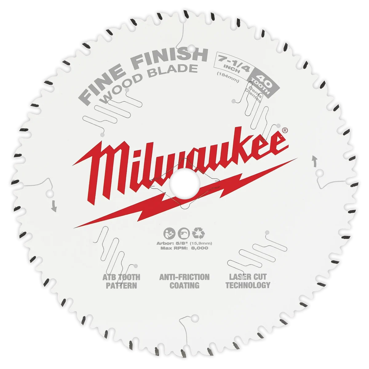 10-1/4" 40T Fine Finish Circular Saw Blade