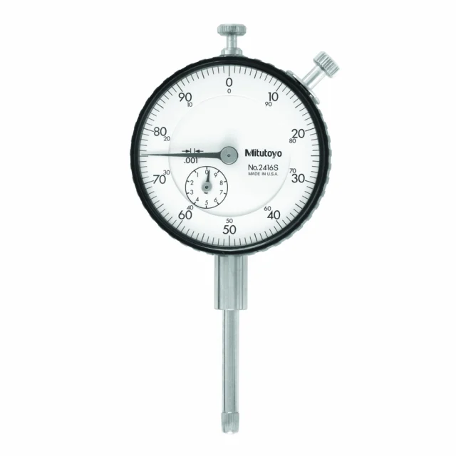 Mitutoyo 2416A Series 2 Dial Gauge, Lug Back, 1", 0.001"