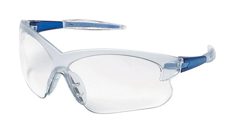 Safety Works Deuce Anti-Fog Safety Glasses Clear Lens Blue Frame 1 pc, Pack of 12