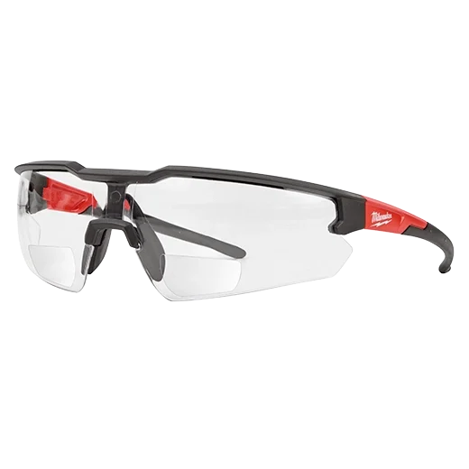 Safety Glasses - +2.50 Magnified Clear Anti-Scratch Lenses