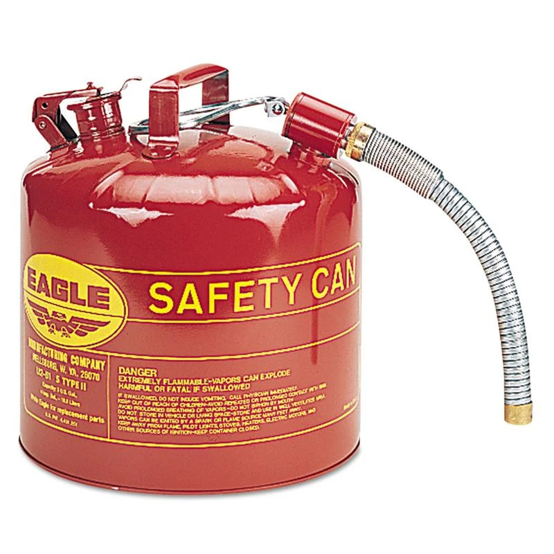 Eagle Mfg 258-U2-51-S 5 Gal 12 Inch Flex Spout 1 Inchod Safety Can