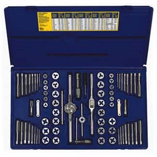 76-pc Machine Screw / Fractional / Metric Tap and Hex Die Set