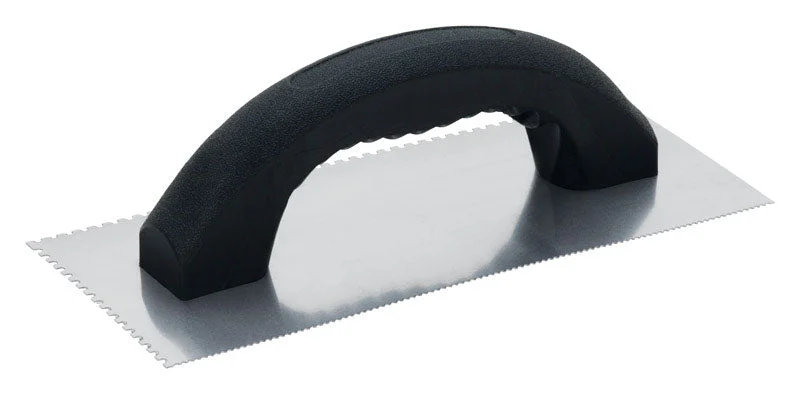 Hyde Economy 4-1/4 in. W X 9-1/4 in. L Silver Polypropylene/Steel U-Notch Trowel, Pack of 10