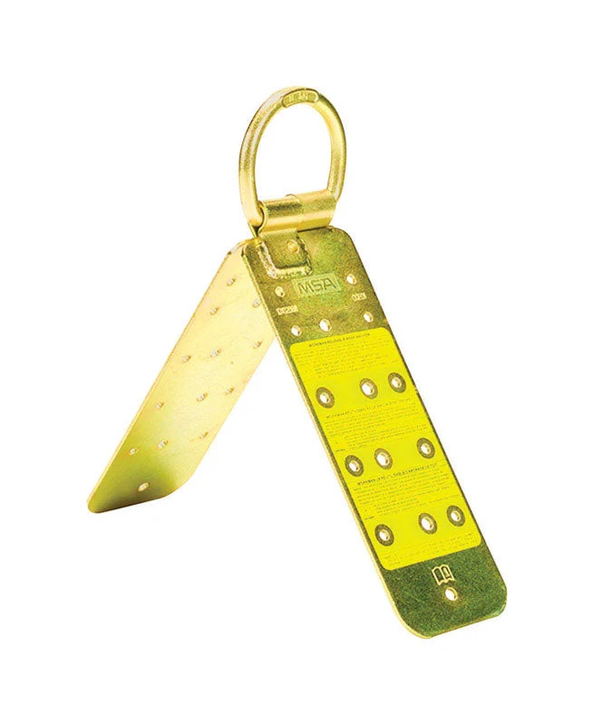 Safety Works Steel Reusable Roof Anchor 400 lb. cap. Yellow 1 pc, Pack of 5