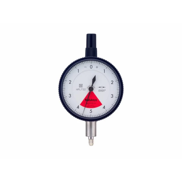 Mitutoyo 2909AB-62 Series 2 Dial Gauge, Flat Back, 0.04", 0.005"