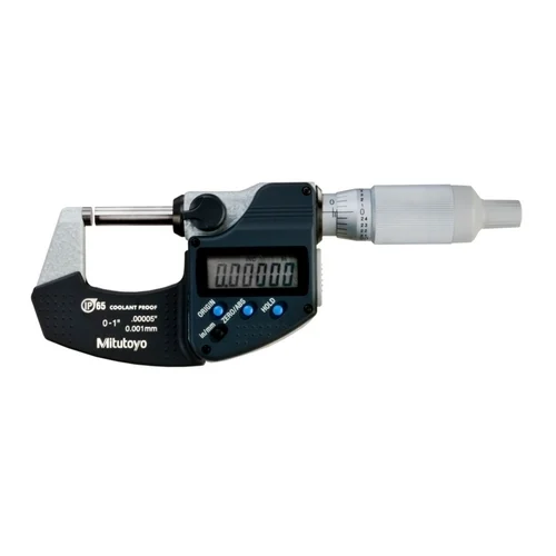 Mitutoyo 293-334-30 Digital Micrometereter IP65, Metric 0-1"