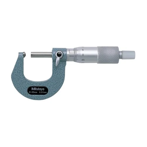 Mitutoyo 295-153 Series 115 Spherical Face Micrometer, 0-1"