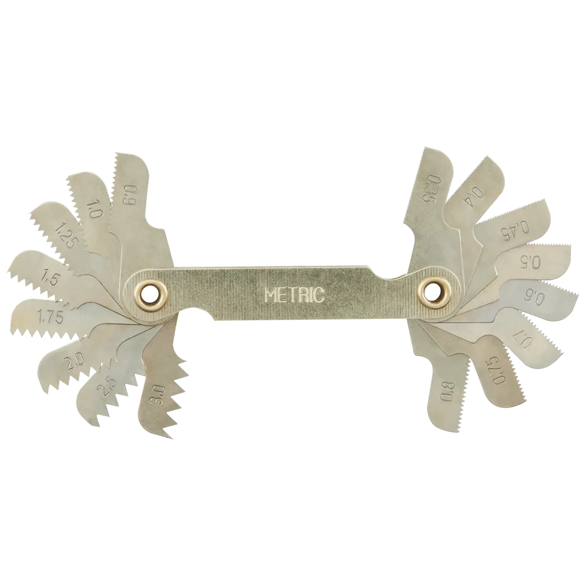 0.35-3.00 mm Metric Thread Pitch Gauge