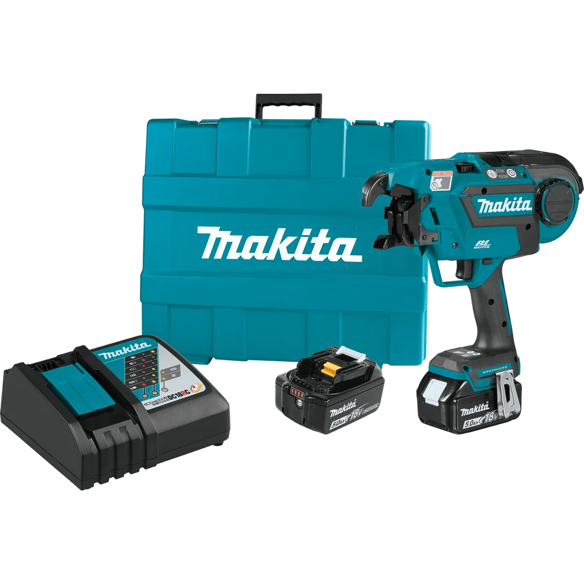 Makita 18V LXT® Lithium‑Ion Brushless Cordless Rebar Tying Tool Kit (5.0Ah)