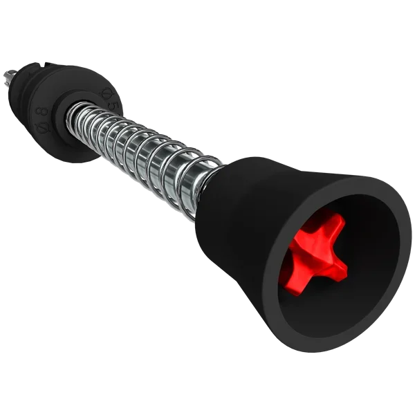 3/8" x 4" x 9" AMPED™ Rebar Demon™ SDS-Plus 4-Cutter Full Carbide Head Dust Extraction Hammer Drill Bit