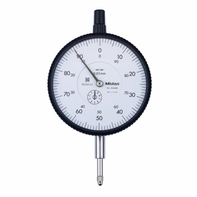 Mitutoyo 3046A Series 3 Dial Gauge, Lug Back, ISO Type 10mm, 0,01mm
