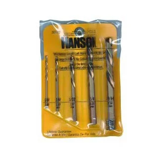 5-pc. Left-Hand Cobalt HS Steel Drill Bit Set 30520