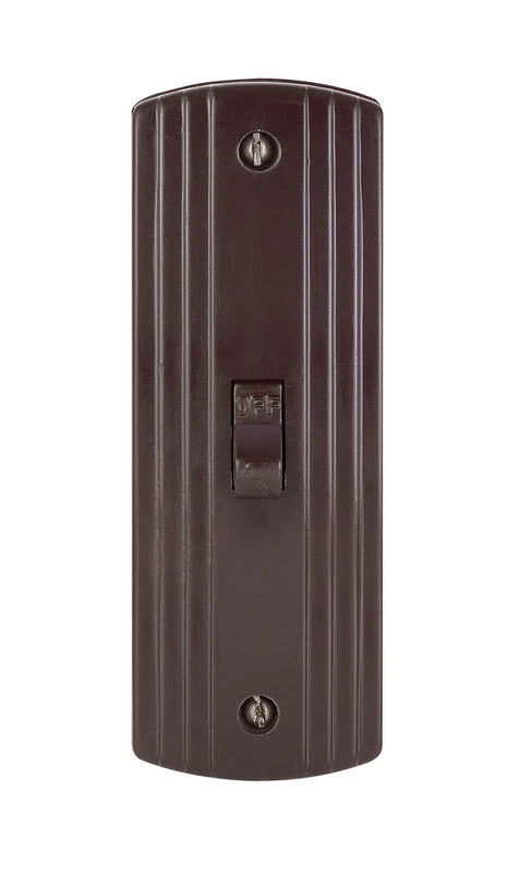 Leviton 10 amps Single Pole Toggle Switch Brown 1 pk