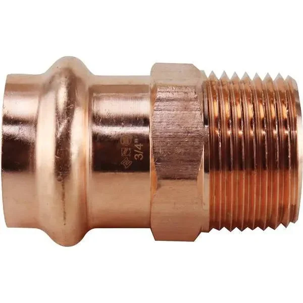 3/4 in. x 3/4 in. Copper Press x MPT Male Adapter