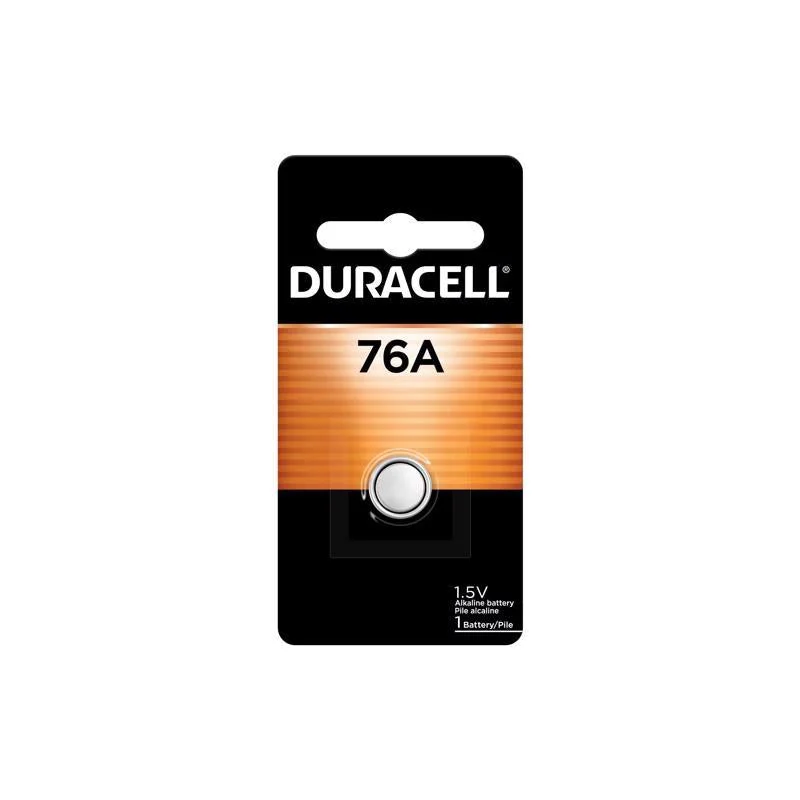 Duracell Alkaline 76A 1.5 V 110 mAh Battery PX76 1 pk, Pack of 6