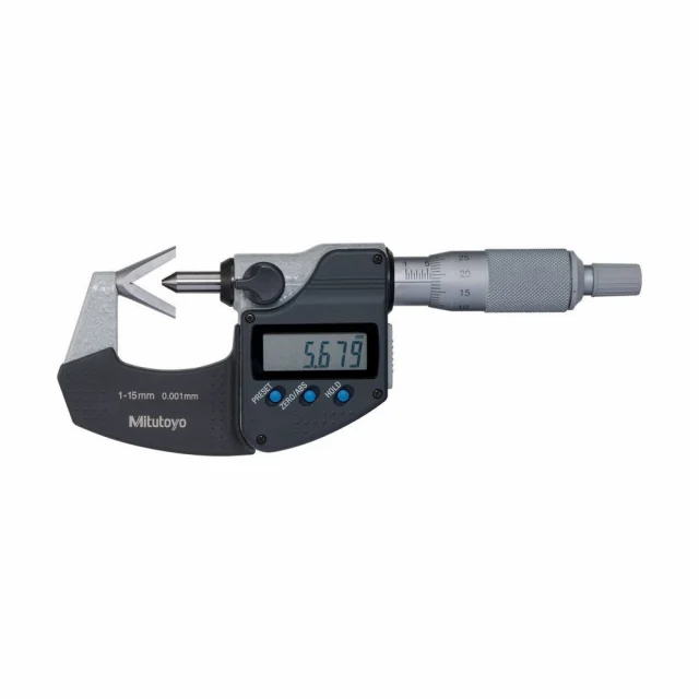 Mitutoyo 314-351-30 Digimatic Digital Micrometer with Groove