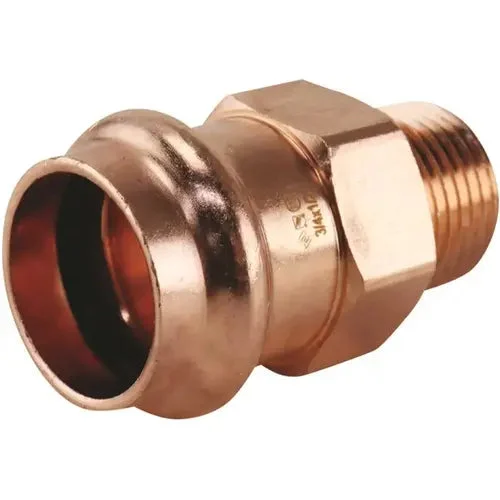 3/4 in. x 1/2 in. Copper Press x MPT Male Adapter
