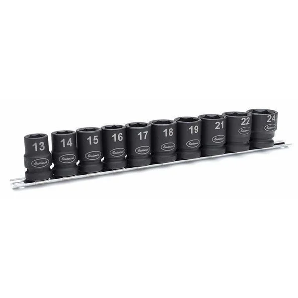 Eastwood 32137 1/2" Metric Shallow 10 Piece Impact Socket