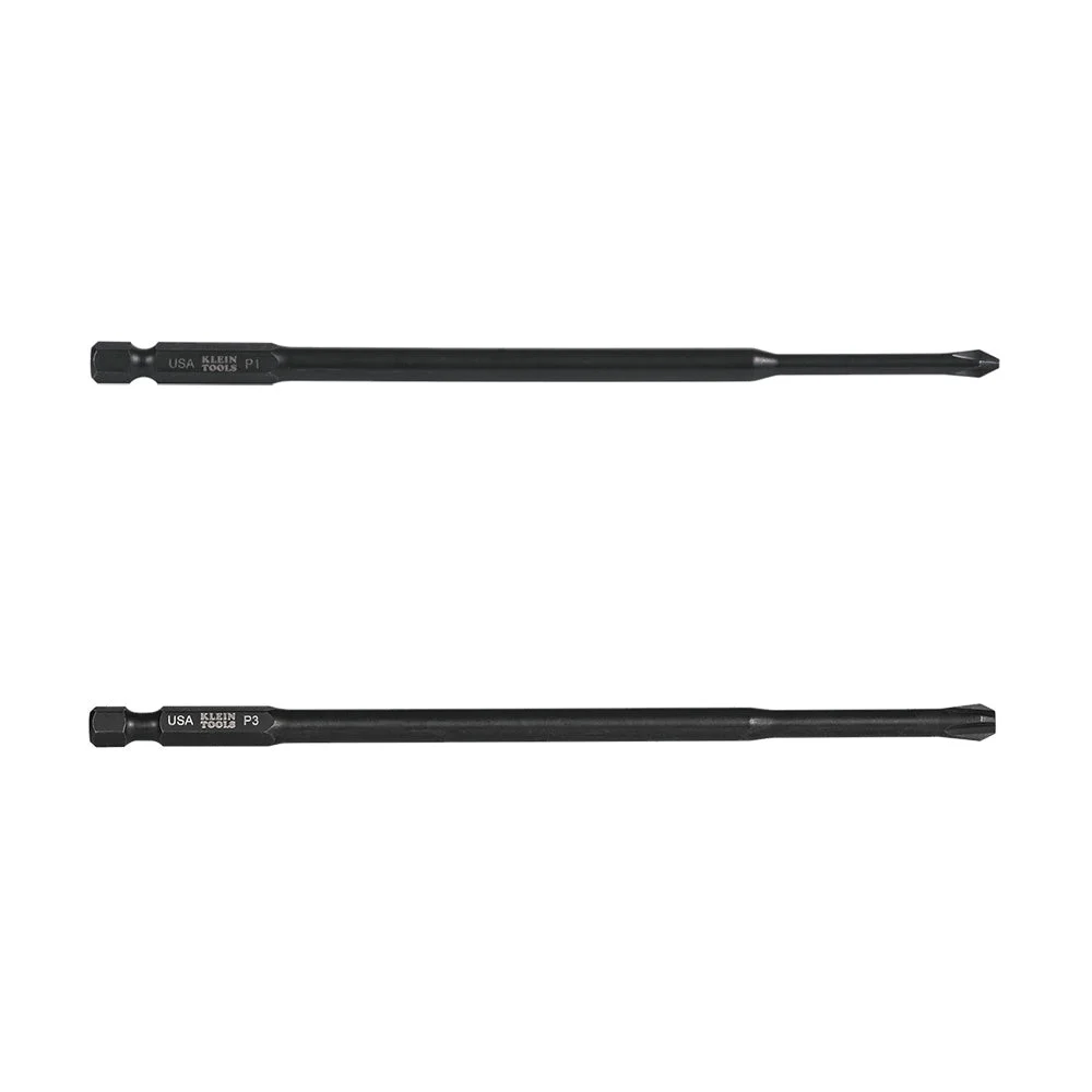 KLEIN TOOLS Multi-bit Set, Power Driver Phillips #1 and #3, 6-Inch