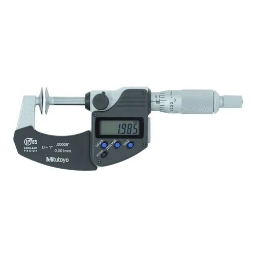 Mitutoyo 323-350-30 Digital Disc Micrometereter IP65 Metric, 0-1"
