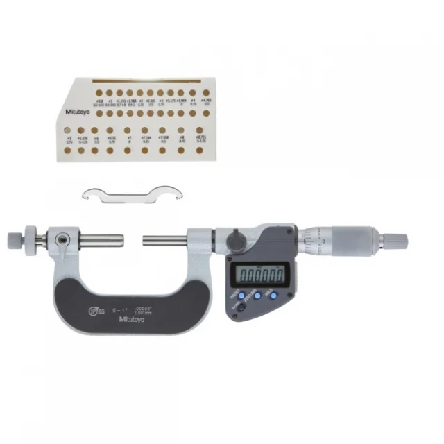 Mitutoyo 324-352-30 Digimatic Digital Gear Tooth Micromete, 1-2"