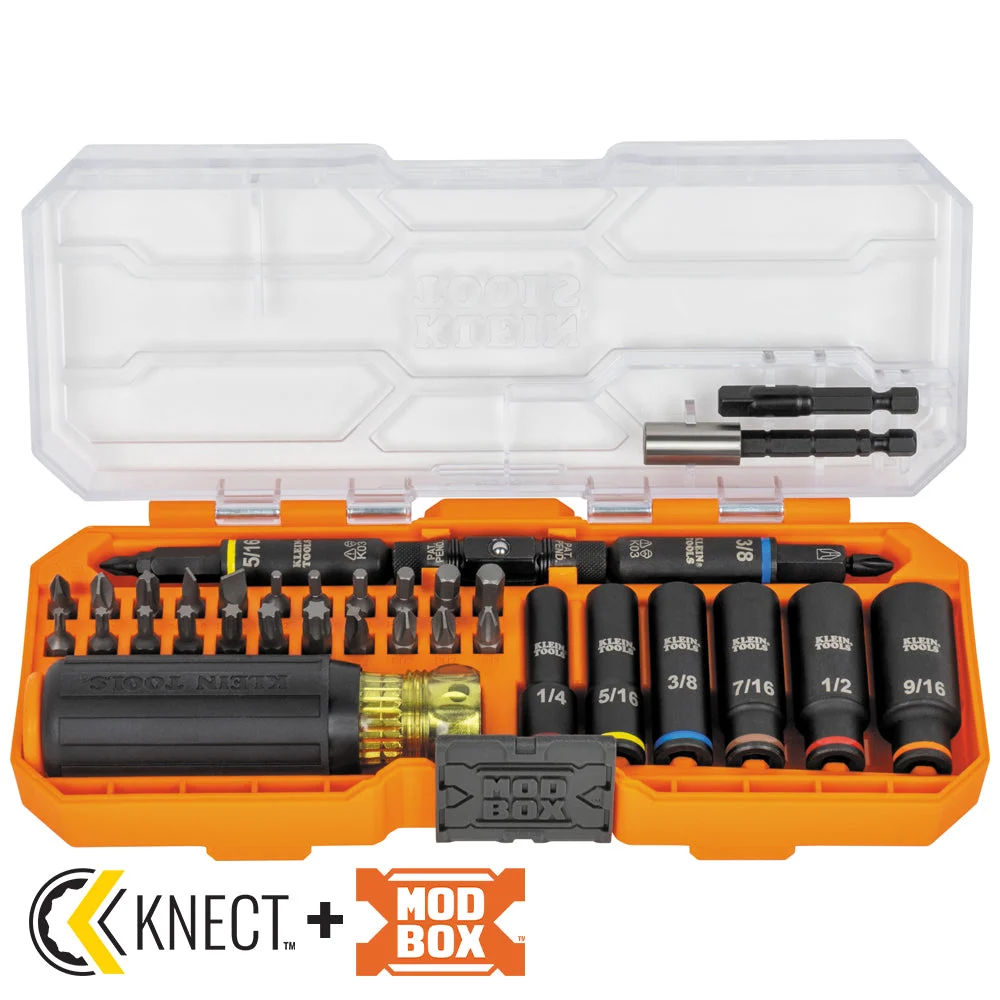 KNECT™ Impact-Rated Screwdriver and Socket Set with Case, 41-Piece