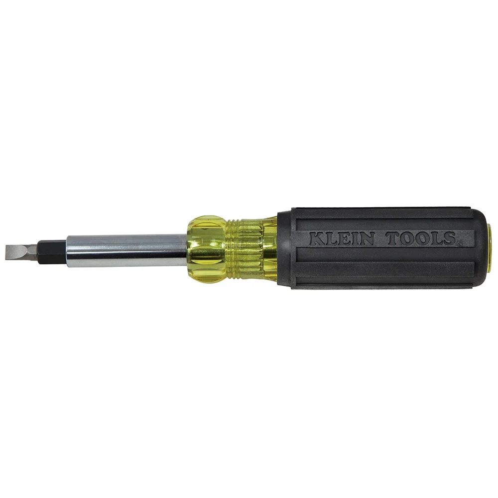 KLEIN TOOLS Multi-Bit Screwdriver / Nut Driver, 10-IN-1, Heavy Duty