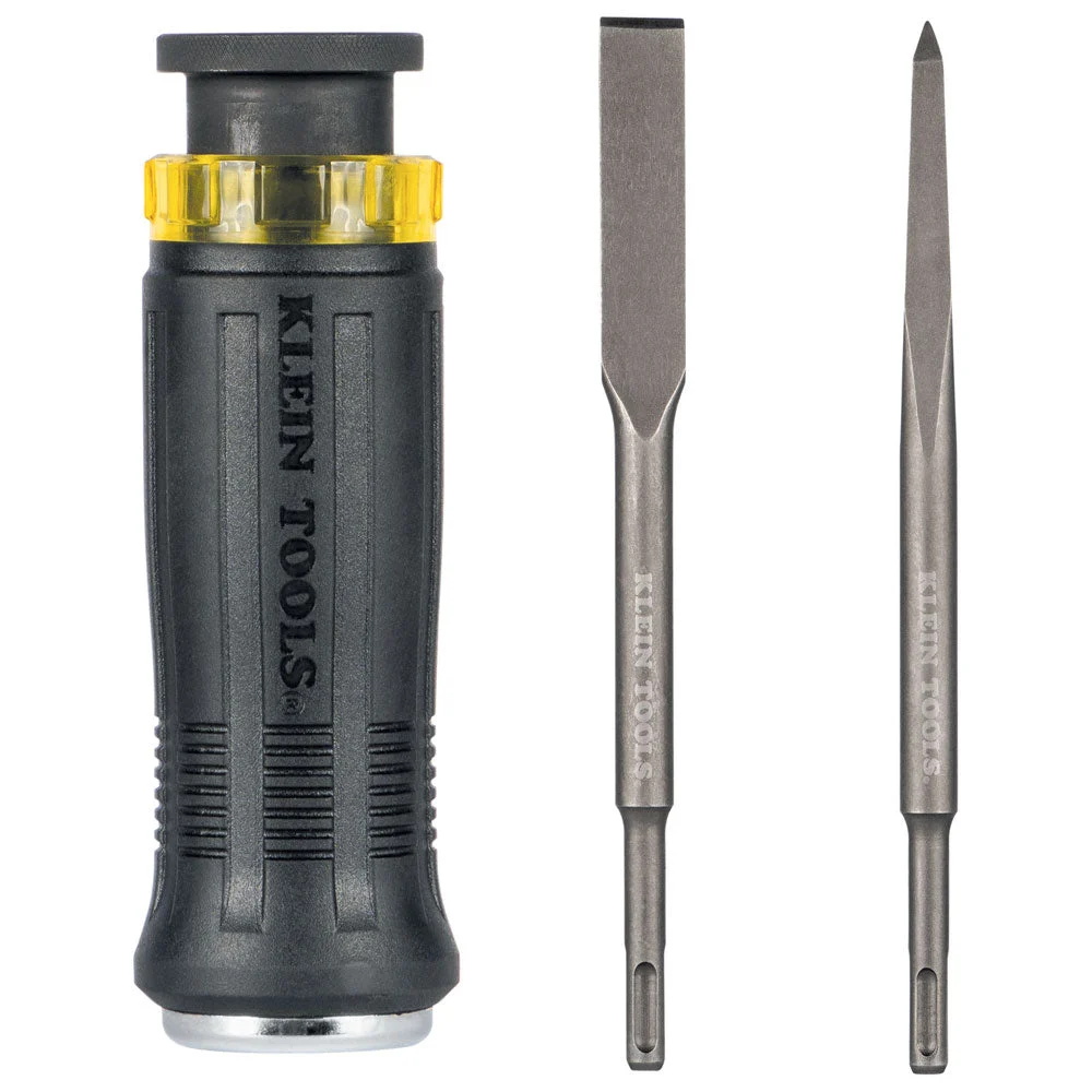 SDS Chisel Bit Set with Handle, 3-Piece