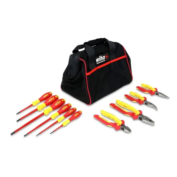 Wiha 32892 10-Piece Insulated Pliers-Cutters and Screwdriver Set