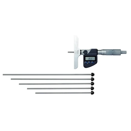 Mitutoyo 329-250-30 Digital Depth Micrometereter 0-150mm, 6 Rods