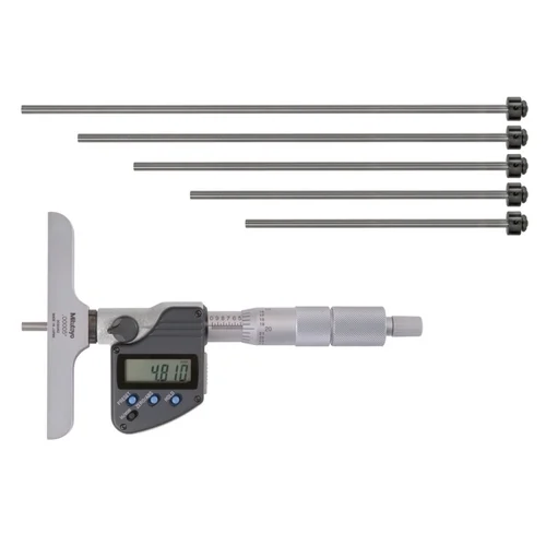Mitutoyo 329-350-30 Digital Depth Micrometereter Metric, 0-6"