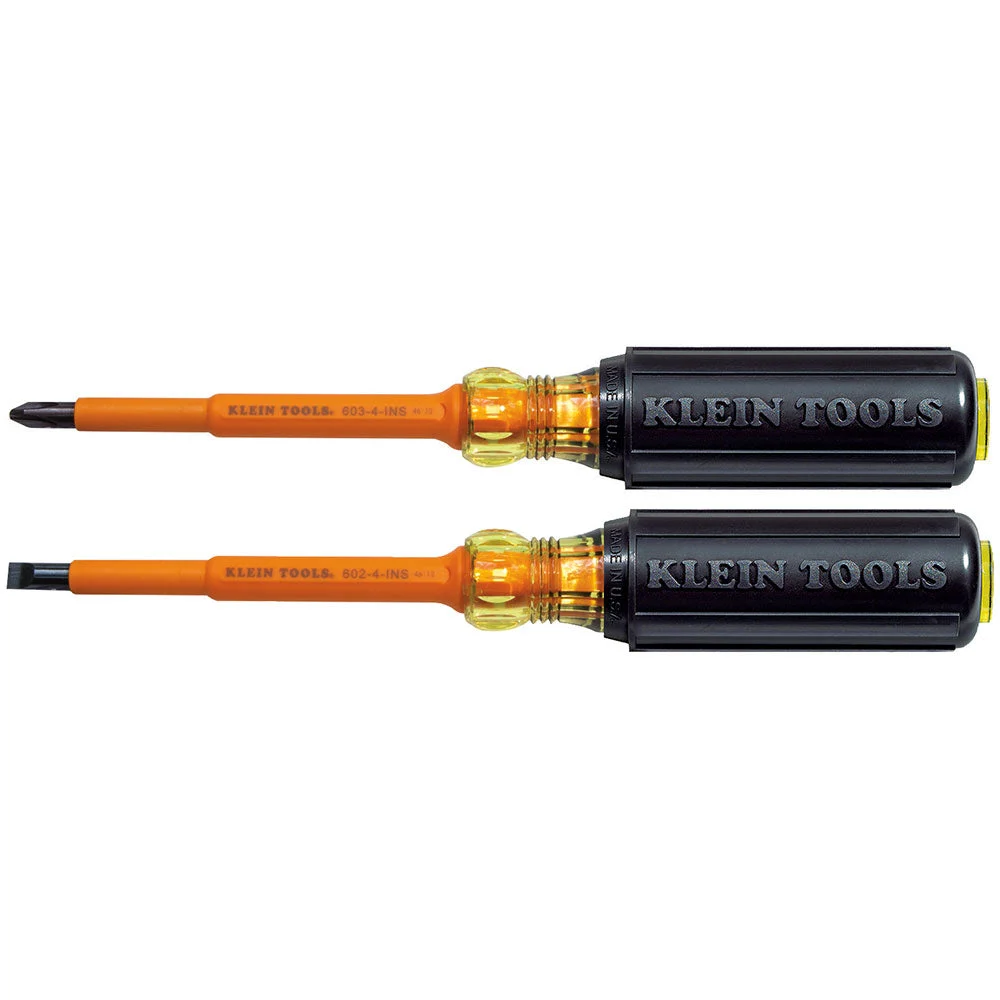 KLEIN TOOLS 2 PC. 1000V Insulated Slotted & Phillips Screwdriver Set
