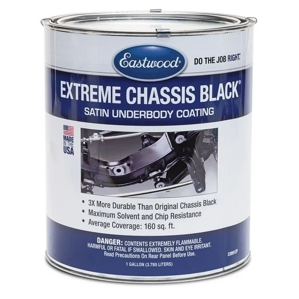 Eastwood 33991ZP Extreme Chassis Black Satin Car Paint Gallon