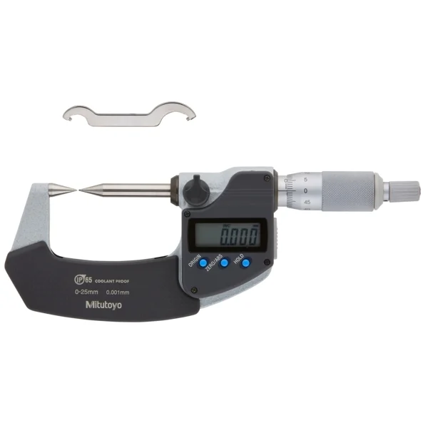 Mitutoyo 342-261-30 Point 0-25mm Micrometer with Tip