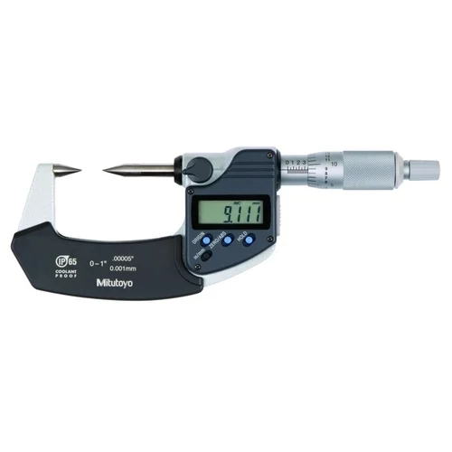 Mitutoyo 342-361-30 Digital Point Micrometereter IP65 Metric, 0-1"