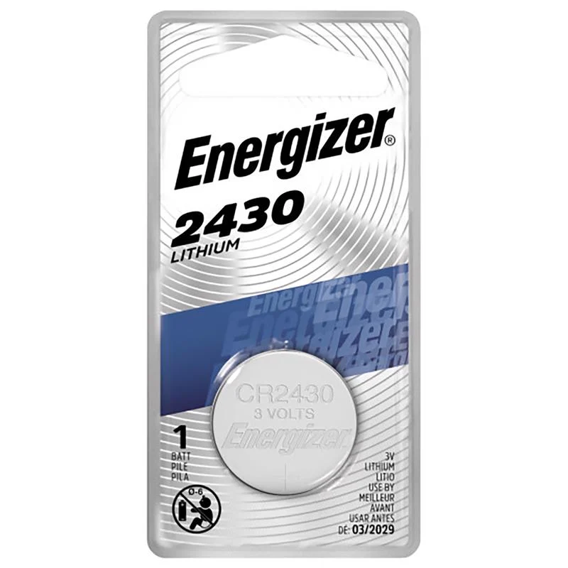 Energizer Lithium Coin 2430 3 V 0.29 mAh Keyless Entry Battery 1 pk, Pack of 6