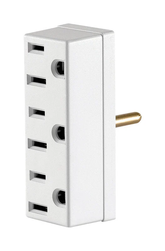 Leviton Grounded 3 outlets Outlet Adapter 1 pk, Pack of 10