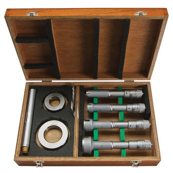 Mitutoyo 368-997 Mechanical Three-Point Internal Micrometer, 2-4"