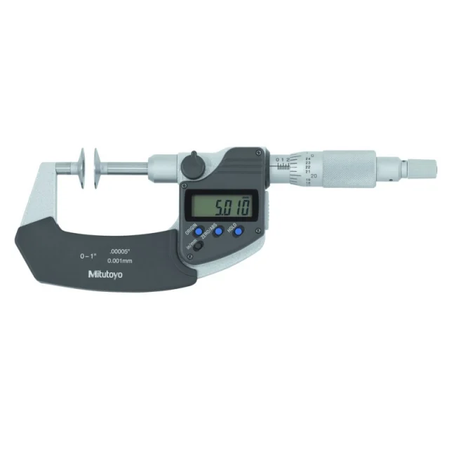 Mitutoyo 369-350-30 Digimatic Micrometer Non Rotating Spindle, 0-1"