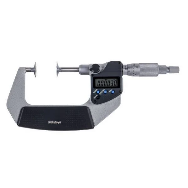 Mitutoyo 369-353-30 Digital Disc Micrometer, Inch/Metric, 3-4"