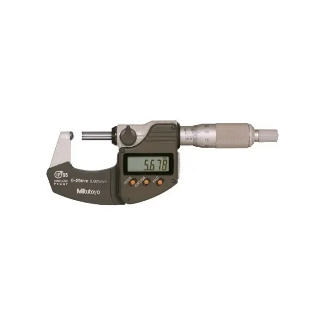 Mitutoyo 395-251-30 Digimatic Spherical Face Micrometer, 0-25mm