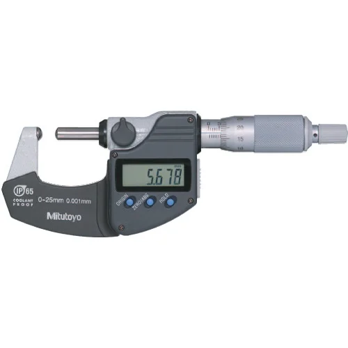 Mitutoyo 395-271-30 Spherical Face Micrometer, 0-25 mm