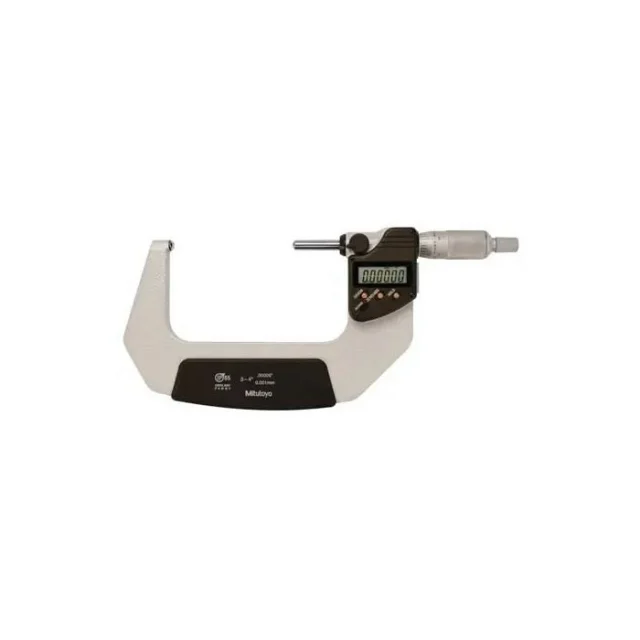Mitutoyo 395-374-30 Digimatic Spherical Face Micrometer, 3-4"/76.2-101.6mm