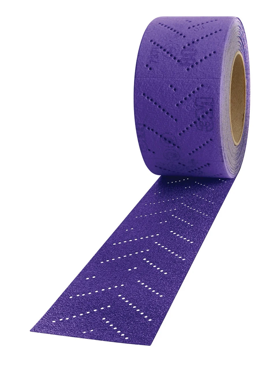 Cubitron II Hookit Clean Sanding Sheet Roll, 400+ grade, 70 mm x 12 m, 5 Rolls
