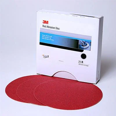 3M 8 in. Red psa disc p80d 3M1100