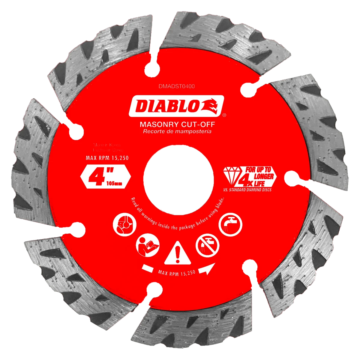 4" Diamond Segmented Turbo Masonry Cut-Off Blade