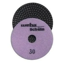 4 Inch Weha Schein Diamond Polishing Pads 3.4mm Thick