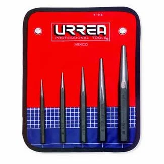 CENTER PUNCH SET W/ VINYL POUCH 1/4 IN 5/16 IN 3/8 IN 1/2 IN 5/8 IN, 5 PC