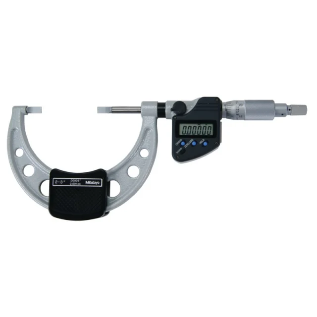 Mitutoyo 422-332-30 Digimatic Digital Micrometer, 2-3", Anvil Type A